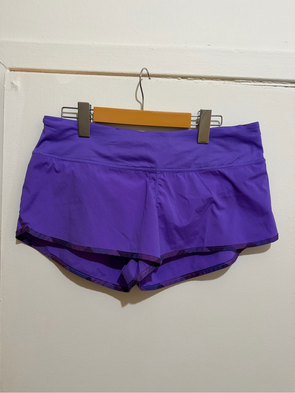 lululemon athletica purple layered athletic skort